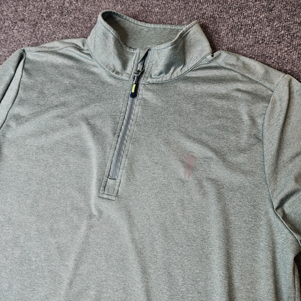 William Murray Mens Chip Shot Golf Quarter Zip Pullover Size Large Green